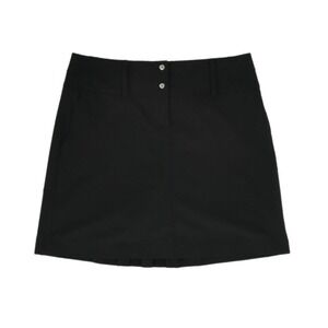 Annika Cutter & Buck Golf Tennis Skort Women's Size 2 Black Pleated Back